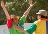 Winners' jubilation